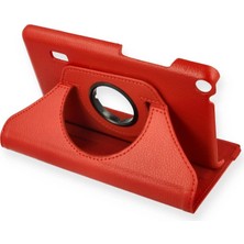 Evolvera Huawei Mediapad T3 7 Kılıf 360 Tablet Deri Kılıf - Kırmızı