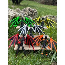 Moifugyia Lucky 13 Aksiyon Figürü Robot Oyuncak 13CM 5'li Set-Yarasa Kanat