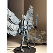 Moifugyia Lucky 13 Aksiyon Figürü Robot Oyuncak 13CM Melek Kanatları ve Aksesuar Paketi