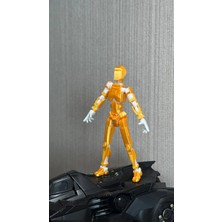 Moifugyia Lucky 13 Aksiyon Figürü Robot Oyuncak 13CM Altın Beyaz