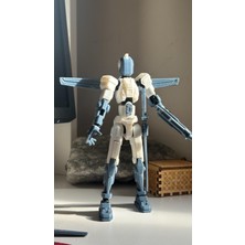 Moifugyia Titan 13 Aksiyon Figürü Robot Oyuncak 18CM ve Aksesuar Paketi Seti Beyaz