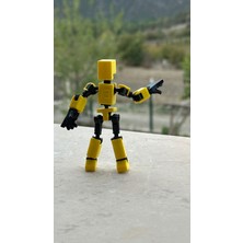 Moifugyia Mini 13 Aksiyon Figürü Robot Oyuncak 8cm Sarı