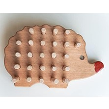 Sapphıre Home Oyuncak, Ahşap Oyuncak, Sevimli Kirpi Ahşap Oyuncakl, Eğitici Çocuk Oyuncakları (Kirpi)