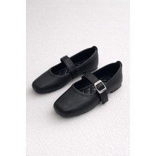 ModaFrato Rossa Kemerli Babet Günlük Kadın Ayakkabı Mary Jane Ev Babeti