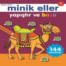 Colezium Minik Eller Yapıştır ve Boya - Bordo Kitap