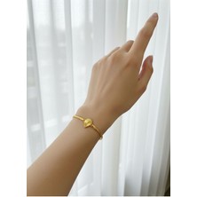 Kuyumcu Nurettin 3.50 gr (Gram) Damla Desenli Balık Sırtı Bileklik Künye 14 Ayar Altın (Rose-Yeşil-Sarı-Beyaz)