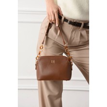 Asel Çanta ,kadın Omuz Çantası, Taba rengi günlük ve Özel Gün Kullanımı