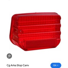 Topuz Motor Cg Stop Camı Orjinal Kırmızı