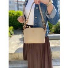 Asel Çanta ,kadın Omuz Çantası, Açık vizon günlük ve Özel Gün Kullanımı