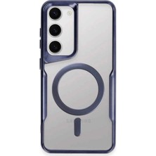 Evolvera Samsung Galaxy S23 Kılıf Boyi Magsafe Silikon Kapak - Lacivert