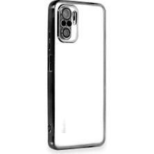 Mobify Redmi Note 10 Kılıf Parlak ve Kamera Lens Koruyuculu Shiny Defens Premium Silikon Kapak