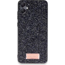 Evolvera Onegif Samsung Galaxy A05 Bright Simli Kapak - Siyah