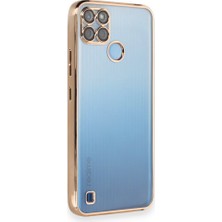 Mobify Realme C21Y Kılıf Parlak ve Kamera Lens Koruyuculu Shiny Defens Premium Silikon Kapak