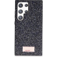 Evolvera Onegif Samsung Galaxy S23 Ultra Bright Simli Kapak - Siyah