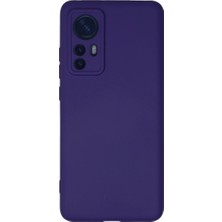 Evolvera Xiaomi Mi 12 Kılıf Nano Içi Kadife Silikon - Mor