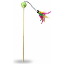 Patikutusu tr Renkli Toplu Tüylü Kedi Oltası – Renkli Tüylü Kedi Oyun Çubuğu