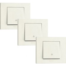 Ovivo Grano Light Anahtar Çerçeveli 3 Adet Sıva Altı