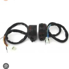 Topuz Motor Cg Sağ Kumanda+Sol Kumanda Aydınlatma Kütük Takım Siyah Komple