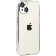 Mobify iPhone 15 Kılıf Parlak ve Kamera Lens Koruyuculu Shiny Defens Premium Silikon Kapak