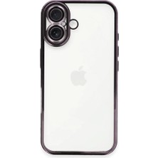 Mobify iPhone 16 Plus Kılıf Parlak ve Kamera Lens Koruyuculu Shiny Defens Premium Silikon Kapak