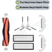 robotyedek Dreame D10 Plus Gen 2 (RLD32GD) Uyumlu Yedek Parça Seti Fırça Filtre Mop-7 Parça