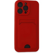 Evolvera Iphone 14 Pro Max Kılıf Kelvin Kartvizitli Silikon - Kırmızı