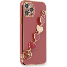 Evolvera Iphone 12 Pro Max Kılıf Esila Silikon - Kırmızı