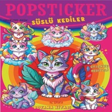 Colezium Süslü Köpekler  Boyama Kitabı Popsticker