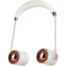 Boyunluk Fan Hava Soğutucu Vantilatör Boyuna Asmalı Şarjlı 3 Kademeli Mini Klima Beyaz Dıe Grup