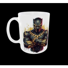 Home Uçan Kupa Black Panther Figürlü Marvel Avengers Süper Kahramanlar Temalı Tasarım Kupa