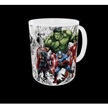 Home Avengers Temalı Marvel Süper Kahramanlar Tasarım Kupa
