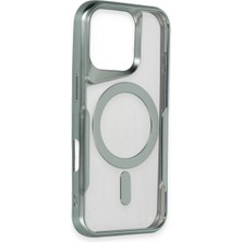 Evolvera Iphone 16 Pro Max Kılıf Boyi Magsafe Silikon Kapak - Yeşil