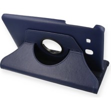 Evolvera Samsung Galaxy T560 Tab E 9.7 Kılıf 360 Tablet Deri Kılıf - Lacivert