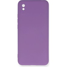 Evolvera Xiaomi Redmi 9A Kılıf Nano Içi Kadife Silikon - Mor