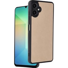 Evolvera Samsung Galaxy A06 Kılıf Aras Deri Kapak - Pudra