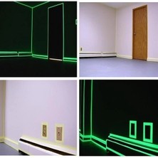 Mey İthalat Karanlıkta Işık Veren  Yansıyan 4 Metre Fosforlu Yeşil Şerit Bant