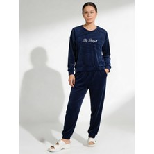 Love Giyim Kadife Pijama Takımı