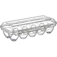 Mey İthalat 10 Bölmeli Kilitli Kapaklı Yumurtalık Saklama Kutusu YU110