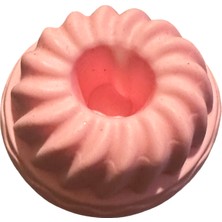 4'lü Pembe Silikon Mini Kek Kalıbı