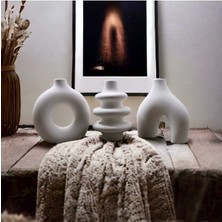 Şık 3'lü Minimal Vazo Seti, Modern Dekorasyon Için Ideal Seçim