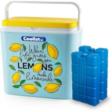 MarkEntegra CLB24LM Limon Desenli Buzluk, 24 Litre + 2 Adet Buz Kaseti, 400GR