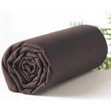 Maki Home Makiteks %100 Pamuklu Kahverengi 90X190+50X70 Tek Kişilik Lastikli Çarşaf Takımı