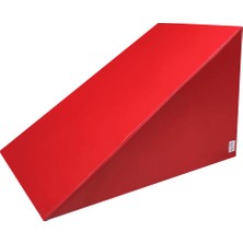 Vega Çocuk Büyük Sünger Üçgen Rampa - Motor Becerileri ve Terapi Için Pozisyonlama Minderi - Kırmızı