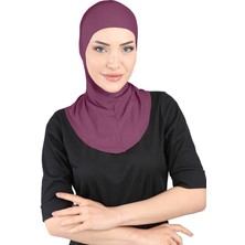 Ecardin Hava Alan Tesettür Tüllü Boyunluklu Bone