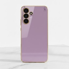 Wowacs Samsung Galaxy A17 Uyumlu Kılıf Kenarları Parlak Altın Renkli Kamera Korumalı Soft Tasarım Kılıf