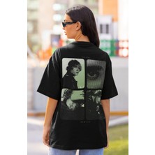 Sevbano Justin Bieber Sırt Baskılı Unisex Oversize Şarkıcı Tişört