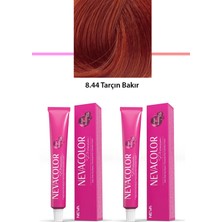 2 Li Set Premium 8.44 Tarçın Bakır - Kalıcı Krem Saç Boyası 2 x 50 G Tüp