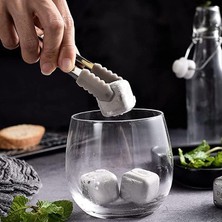 2'li Çelik Metal Viski Taşı Soğutma Buz Küpü Içecek Soğutma Metal Buz Küpleri