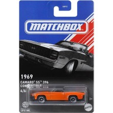Matchbox Convertible Temalı Arabalar - 1969 Camaro Ss 396 Convertıble