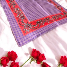 Kızca Vual İpek Kenar Bordurlü Şal